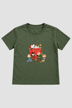 Camiseta Infantil Basica Natal Snoopy- DC-NOOP-0087