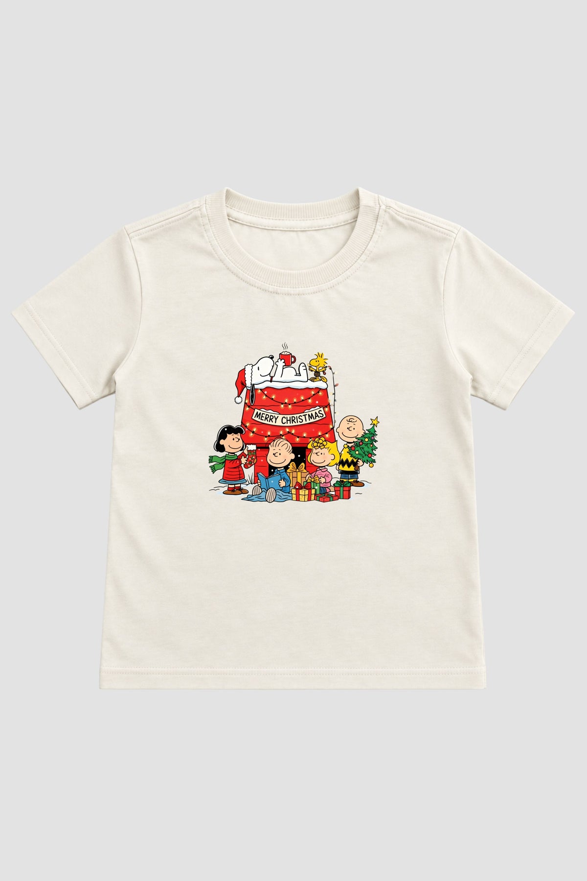 Camiseta Infantil Basica Natal Snoopy- DC-NOOP-0088
