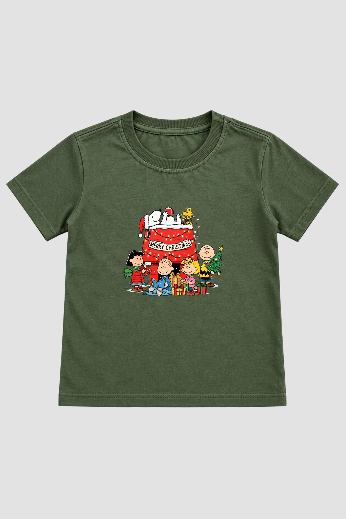 Camiseta Infantil Basica Natal Snoopy- DC-NOOP-0088