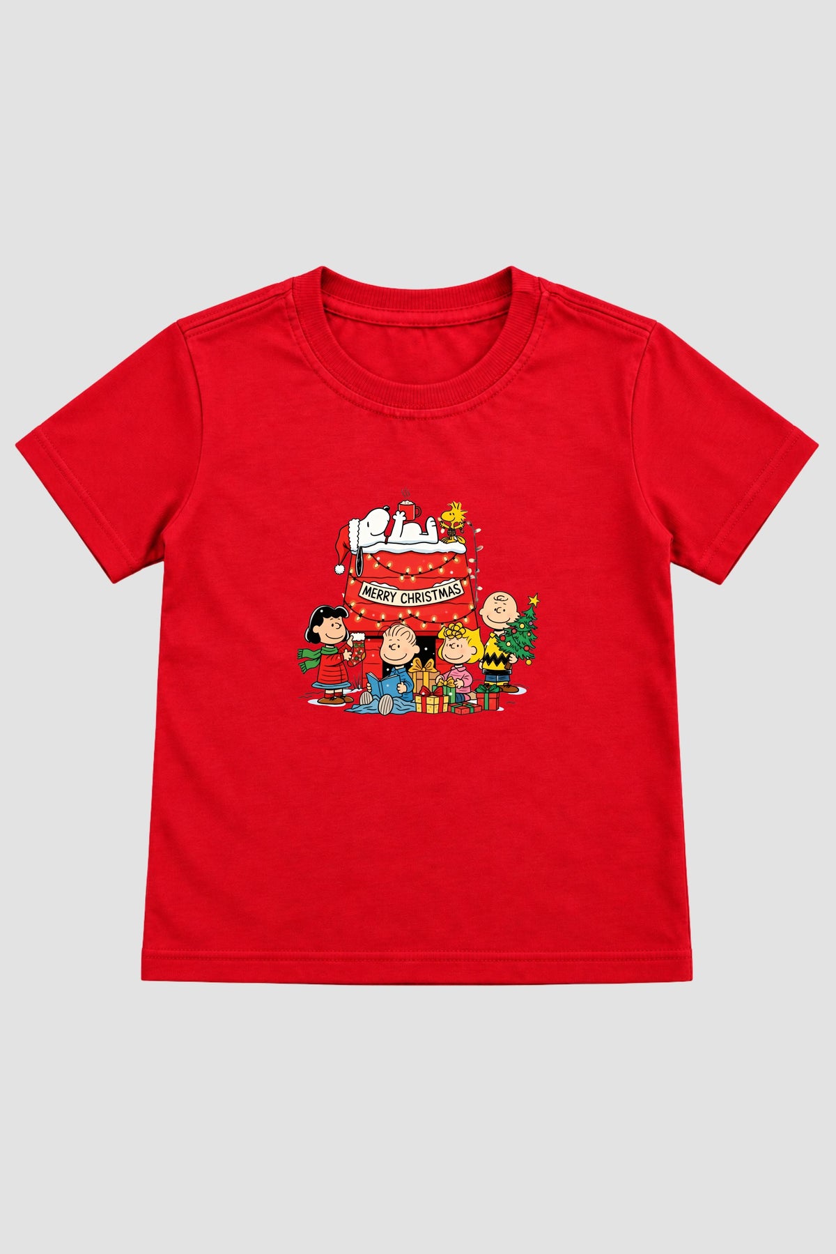 Camiseta Infantil Basica Natal Snoopy- DC-NOOP-0088