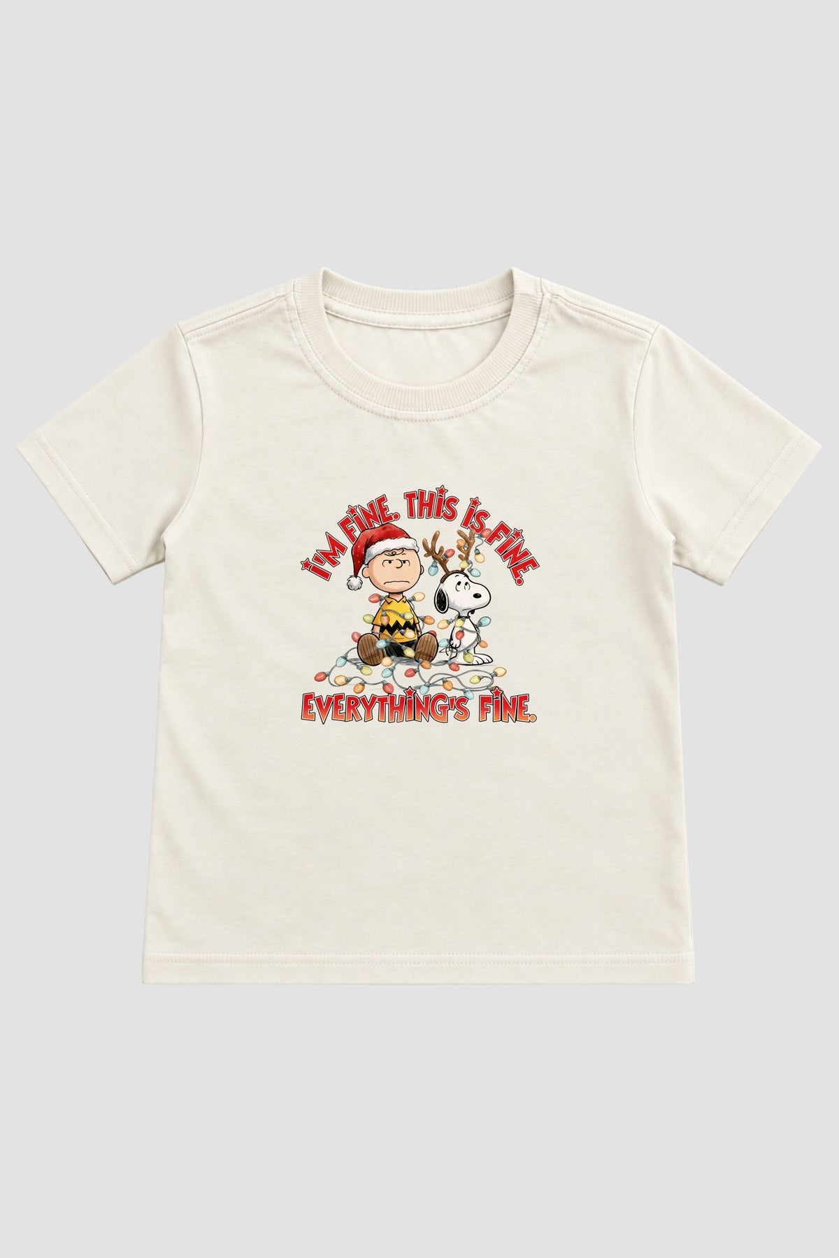 Camiseta Infantil Basica Natal Snoopy- DC-NOOP-0091
