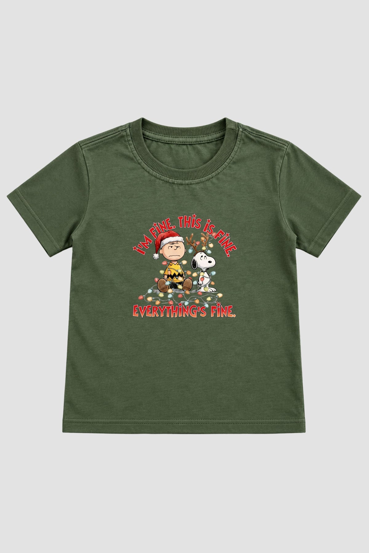Camiseta Infantil Basica Natal Snoopy- DC-NOOP-0091