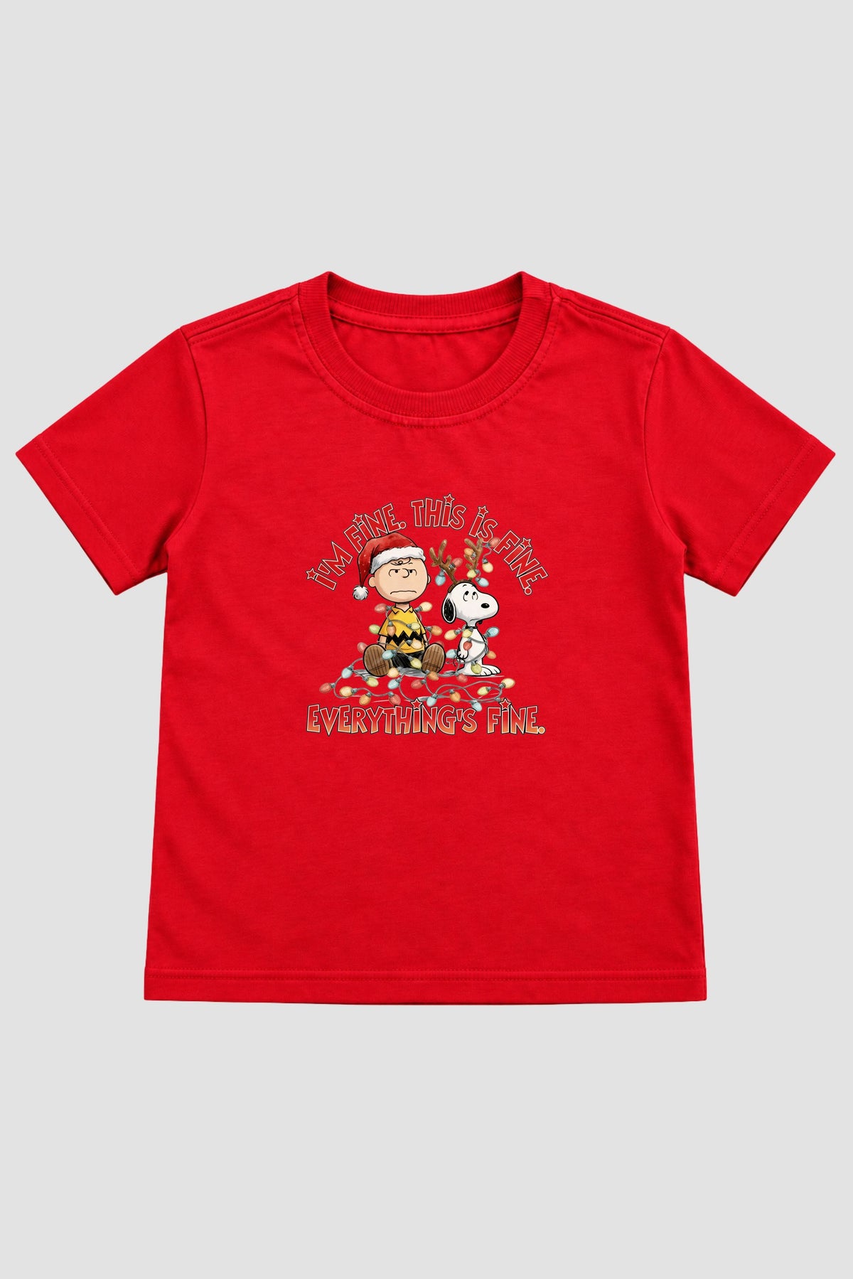 Camiseta Infantil Basica Natal Snoopy- DC-NOOP-0091