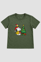 Camiseta Infantil Basica Natal Snoopy- DC-NOOP-0096