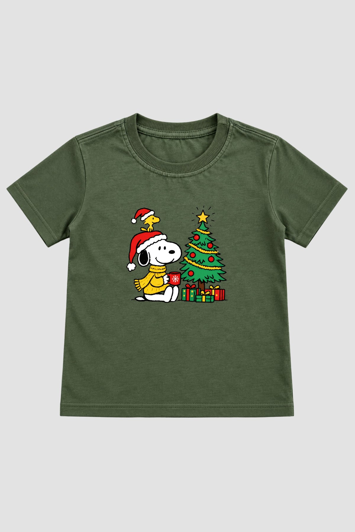 Camiseta Infantil Basica Natal Snoopy- DC-NOOP-0096