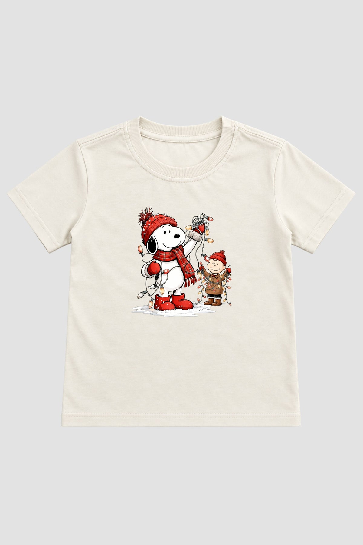 Camiseta Infantil Basica Natal Snoopy- DC-NOOP-0097