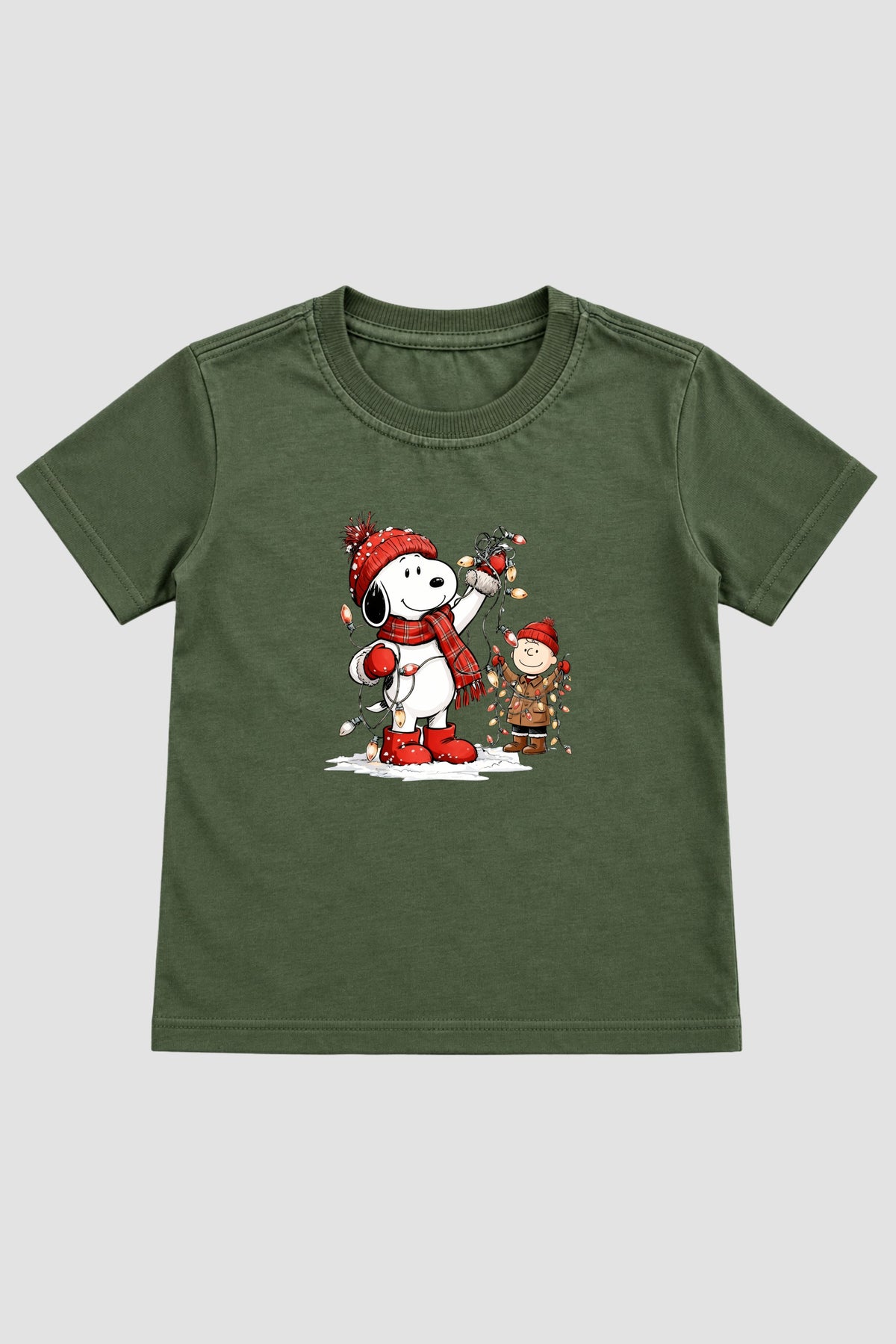 Camiseta Infantil Basica Natal Snoopy- DC-NOOP-0097