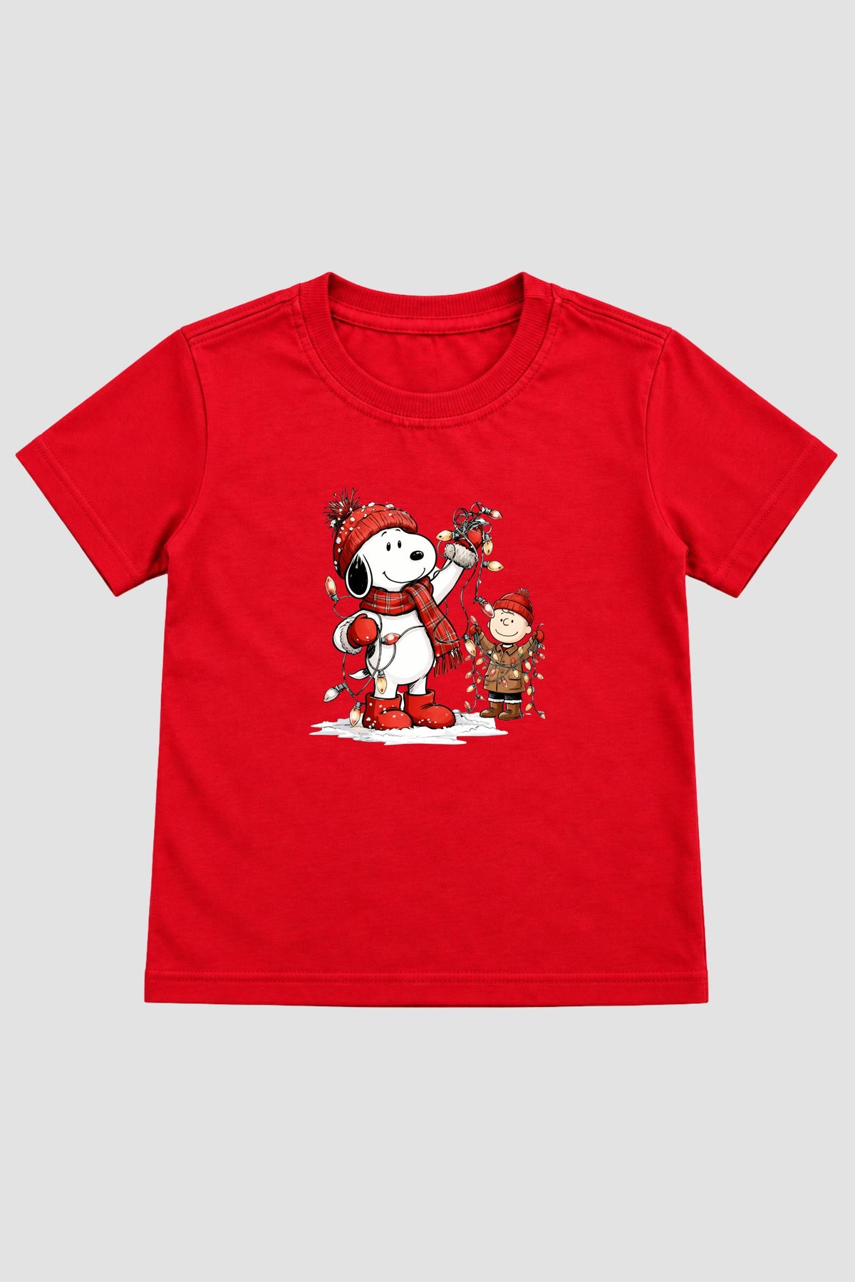 Camiseta Infantil Basica Natal Snoopy- DC-NOOP-0097