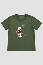 Camiseta Infantil Basica Natal Snoopy- DC-NOOP-0099