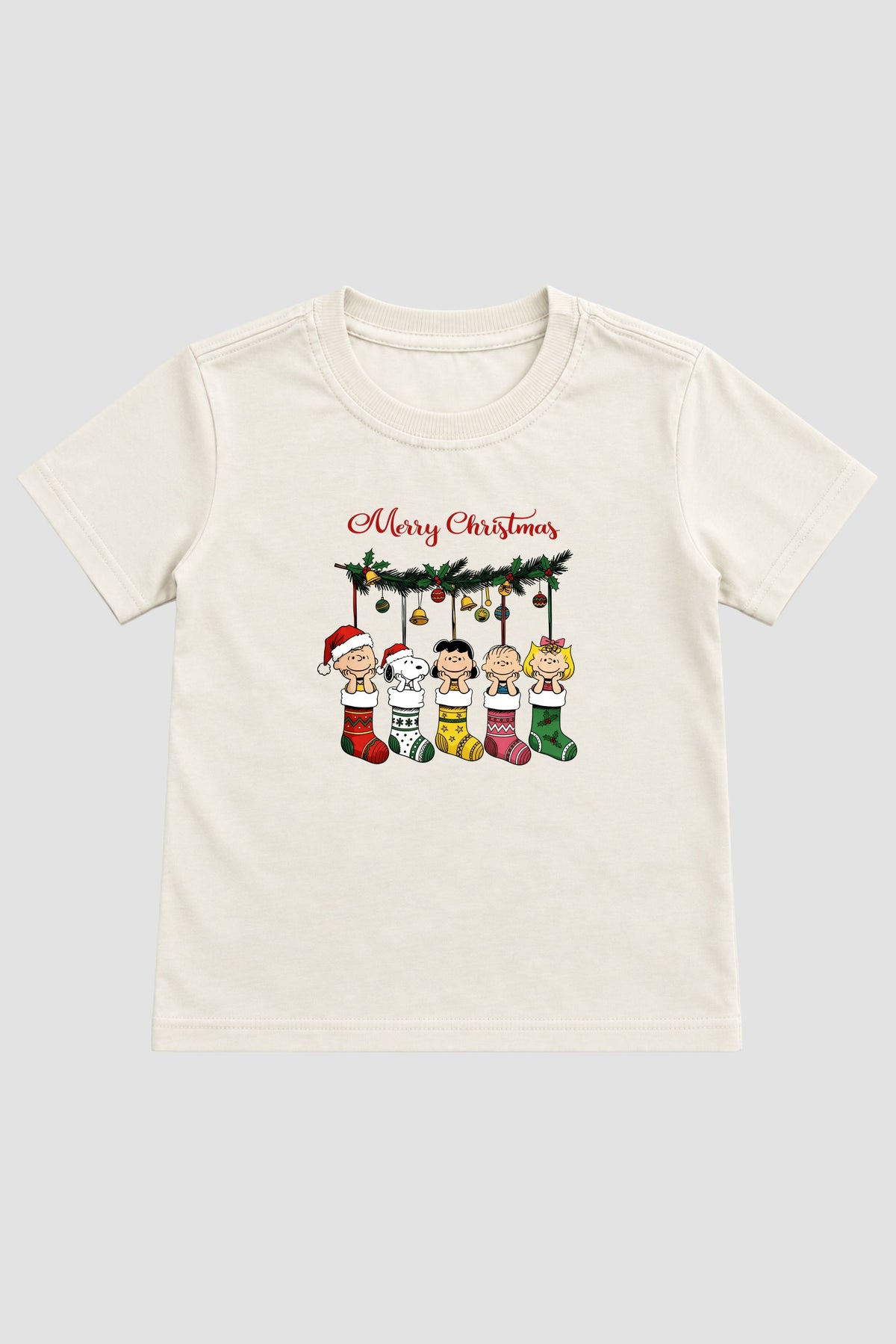 Camiseta Infantil Basica Natal Snoopy- DC-NOOP-0100