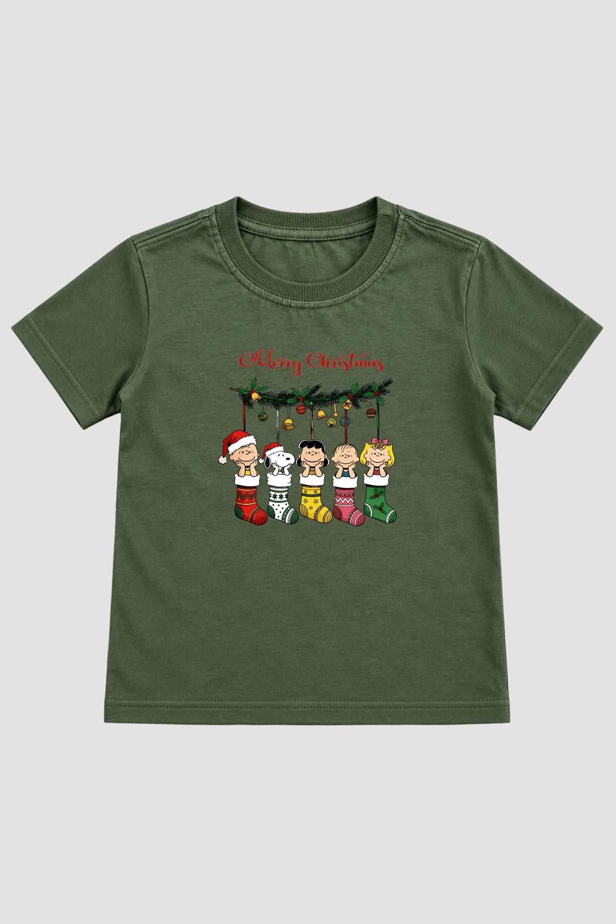 Camiseta Infantil Basica Natal Snoopy- DC-NOOP-0100