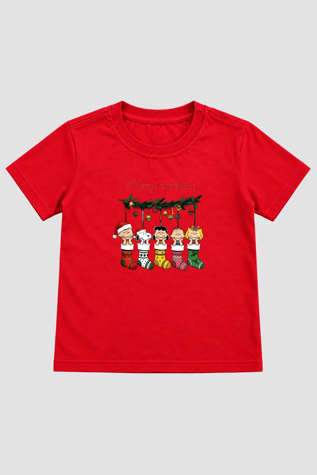 Camiseta Infantil Basica Natal Snoopy- DC-NOOP-0100