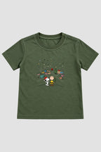 Camiseta Infantil Basica Natal Snoopy- DC-NOOP-0101