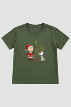 Camiseta Infantil Basica Natal Snoopy- DC-NOOP-0102