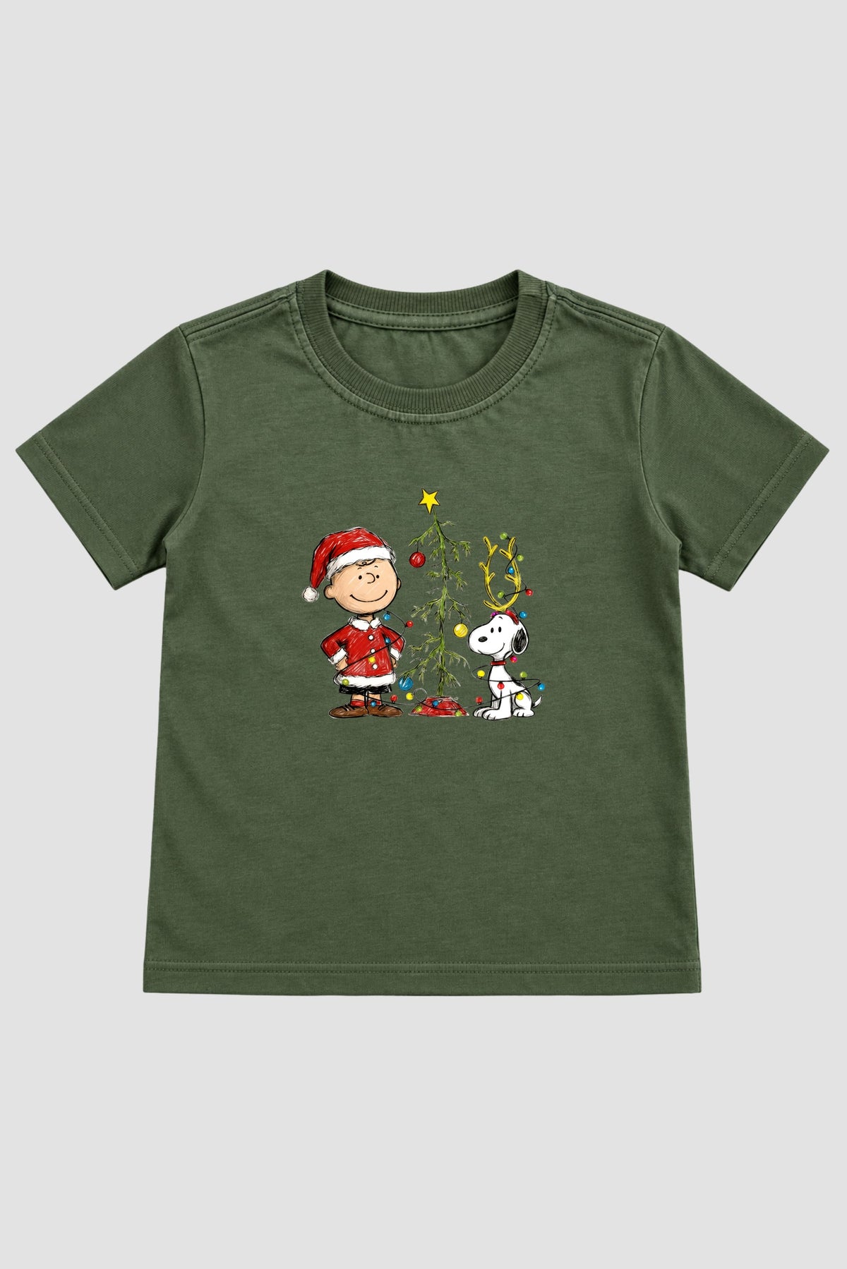 Camiseta Infantil Basica Natal Snoopy- DC-NOOP-0102