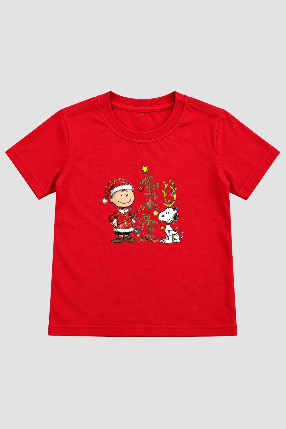Camiseta Infantil Basica Natal Snoopy- DC-NOOP-0102