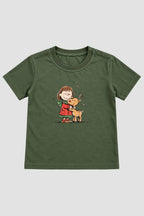 Camiseta Infantil Basica Natal Snoopy- DC-NOOP-0105
