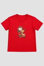 Camiseta Infantil Basica Natal Snoopy- DC-NOOP-0105