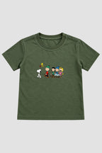 Camiseta Infantil Basica Natal Snoopy- DC-NOOP-0110