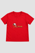 Camiseta Infantil Basica Natal Snoopy- DC-NOOP-0111