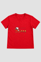 Camiseta Infantil Basica Natal Snoopy- DC-NOOP-0111