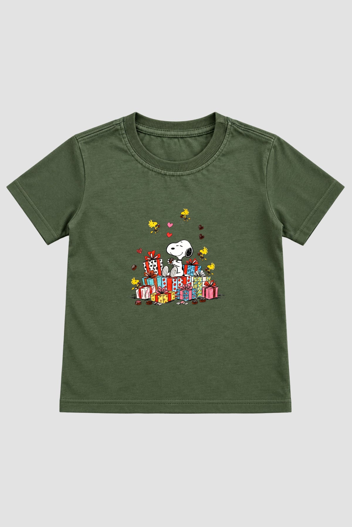 Camiseta Infantil Basica Natal Snoopy- DC-NOOP-0113
