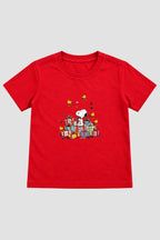 Camiseta Infantil Basica Natal Snoopy- DC-NOOP-0113