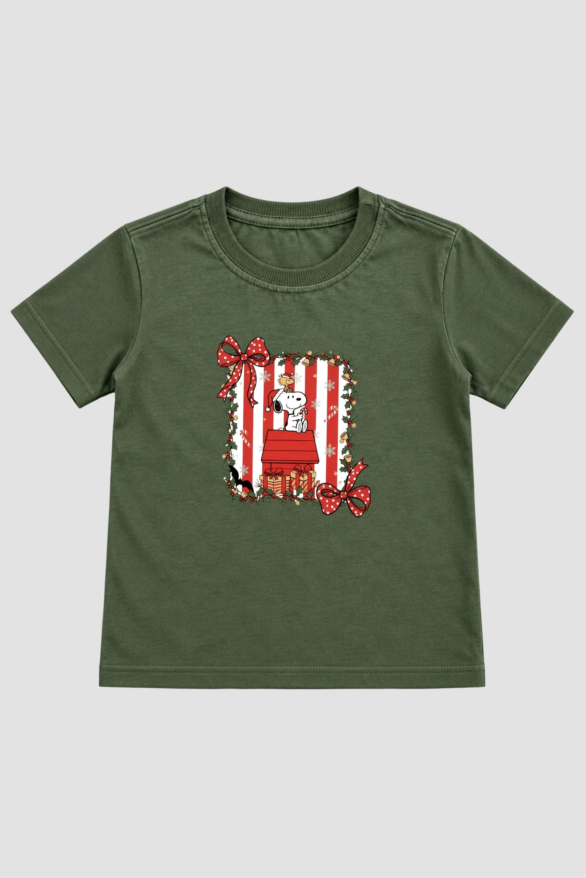 Camiseta Infantil Basica Natal Snoopy- DC-NOOP-0114