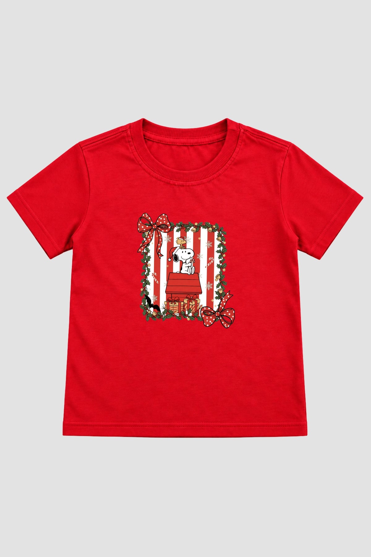 Camiseta Infantil Basica Natal Snoopy- DC-NOOP-0114