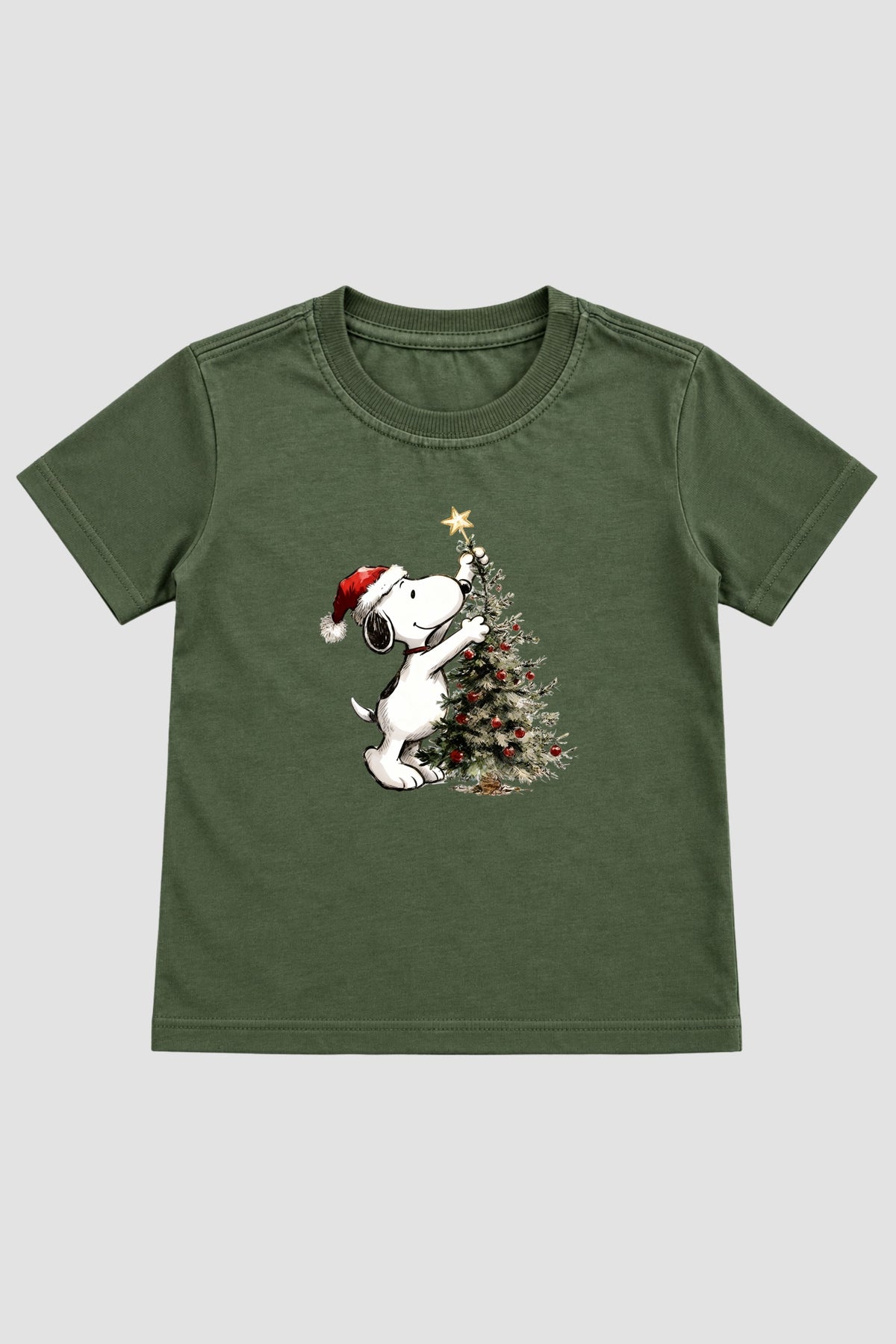 Camiseta Infantil Basica Natal Snoopy- DC-NOOP-0115