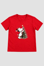 Camiseta Infantil Basica Natal Snoopy- DC-NOOP-0115