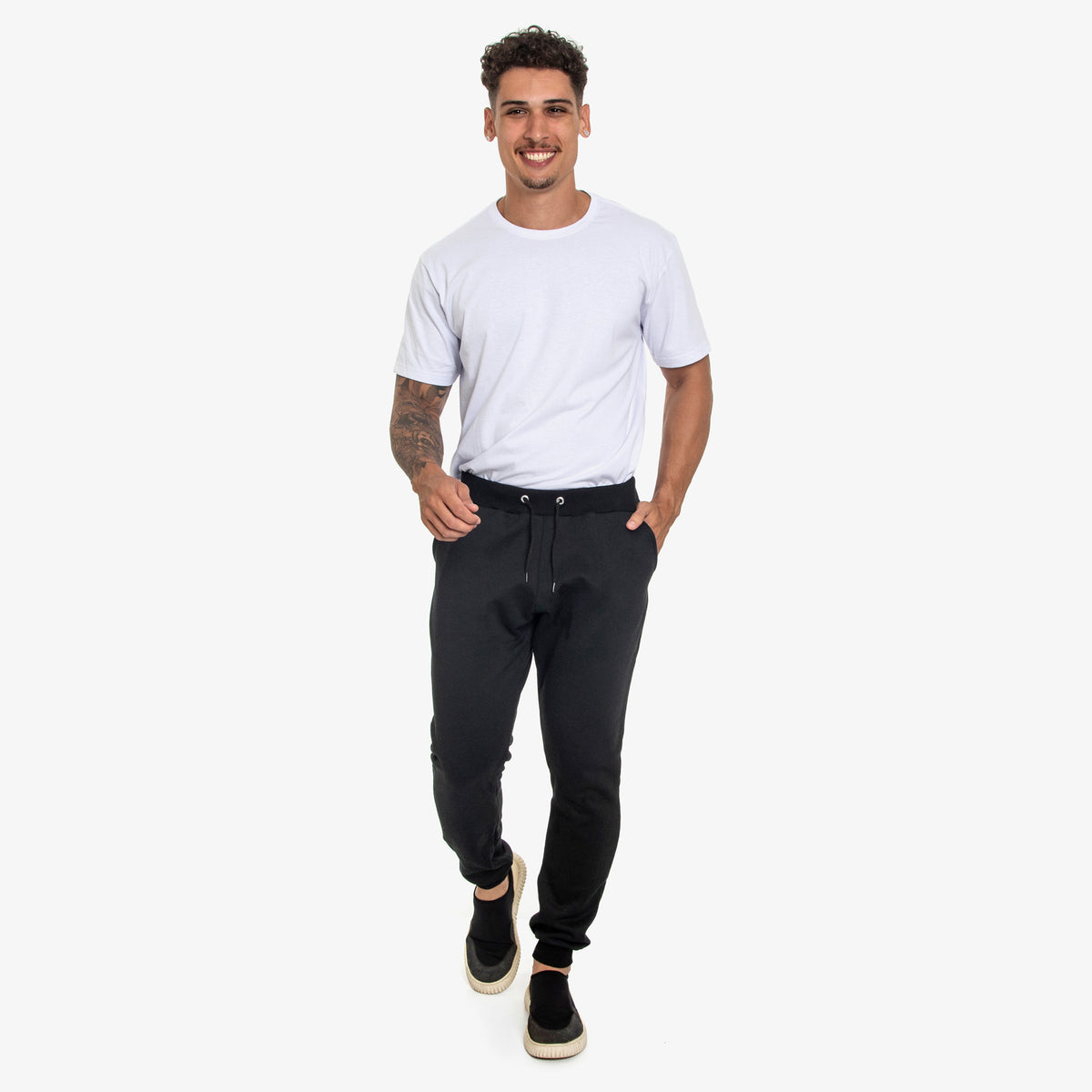 Calça de Moletom Adulto Unissex Lisa