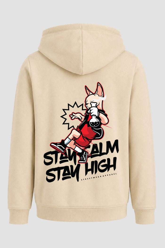 Moletom Canguru Streetwear Unissex Com Capuz | Stay Home Stay High Est.296-295