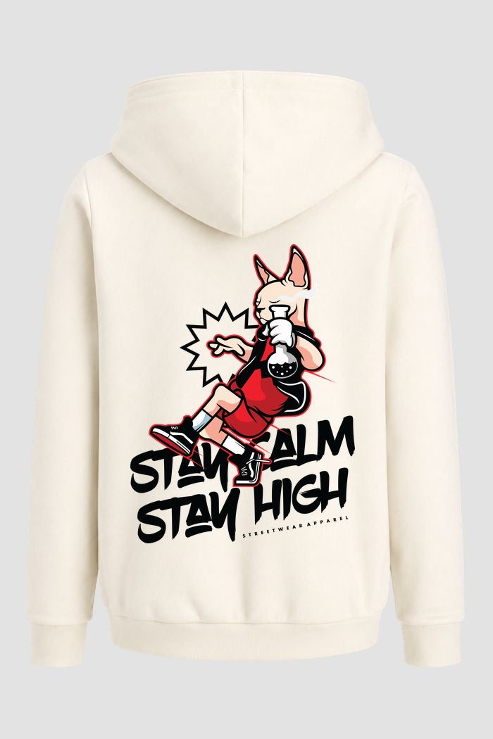 Moletom Canguru Streetwear Unissex Com Capuz | Stay Home Stay High Est.296-295