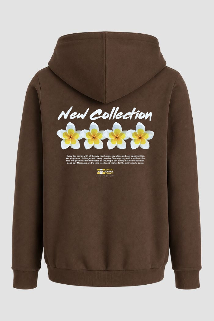 Moletom Canguru Streetwear Unissex Com Capuz | New Collection Flower Est.306-305