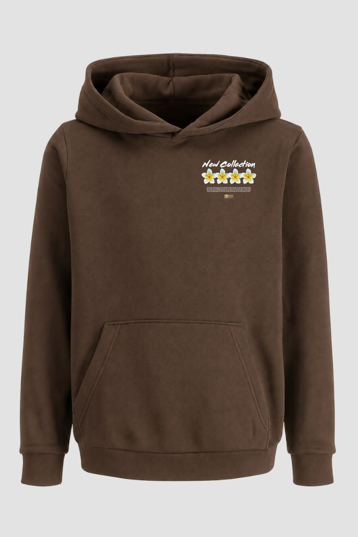 Moletom Canguru Streetwear Unissex Com Capuz | New Collection Flower Est.306-305
