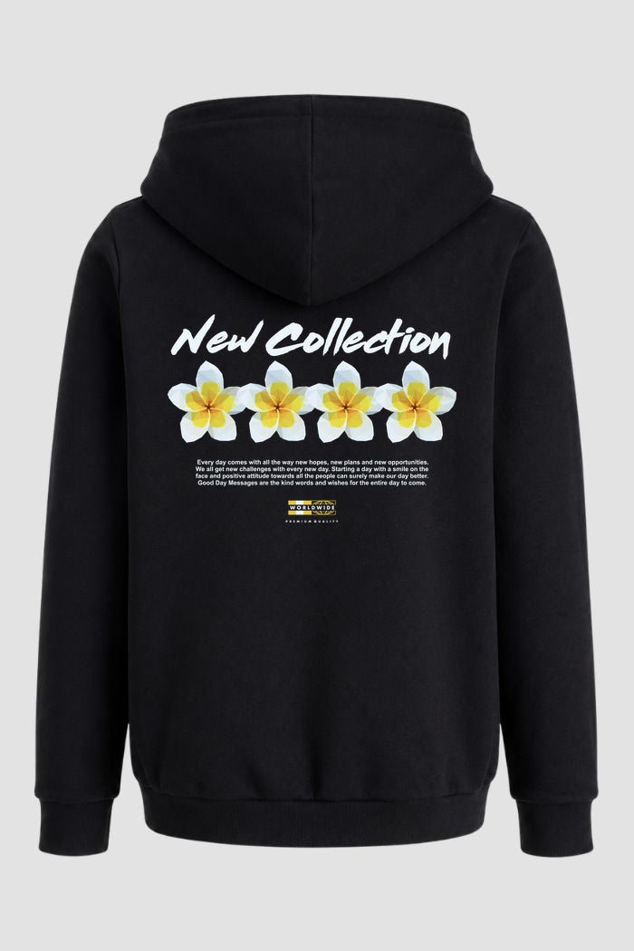 Moletom Canguru Streetwear Unissex Com Capuz | New Collection Flower Est.306-305