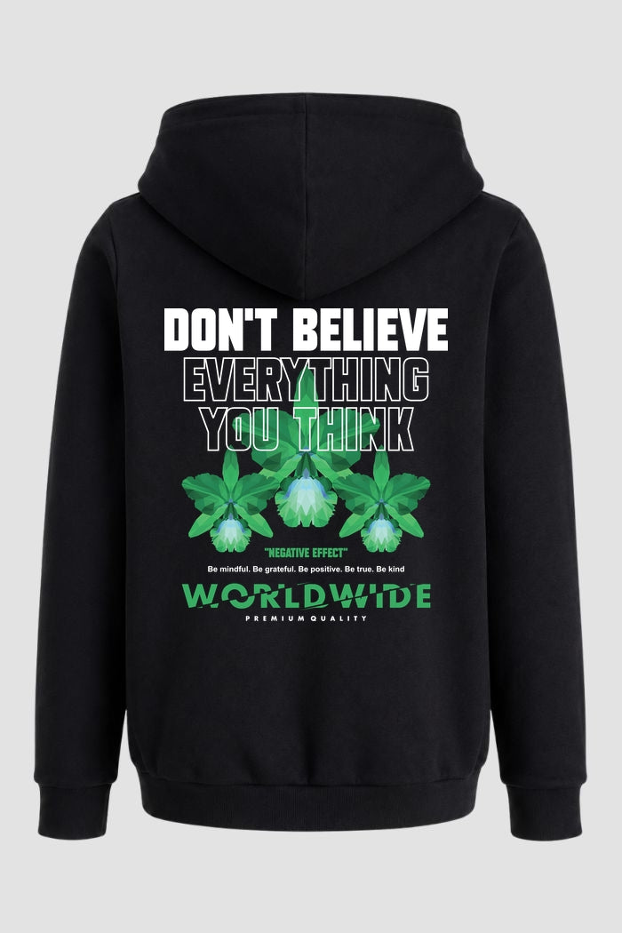 Moletom Canguru Streetwear Unissex Com Capuz | Dont Believe Everything Est.308-307