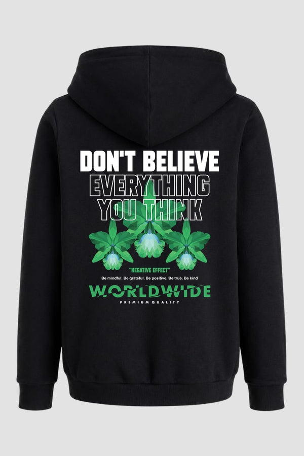 Moletom Canguru Streetwear Unissex Com Capuz | Dont Believe Everything Est.308-307