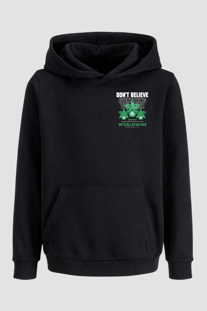 Moletom Canguru Streetwear Unissex Com Capuz | Dont Believe Everything Est.308-307