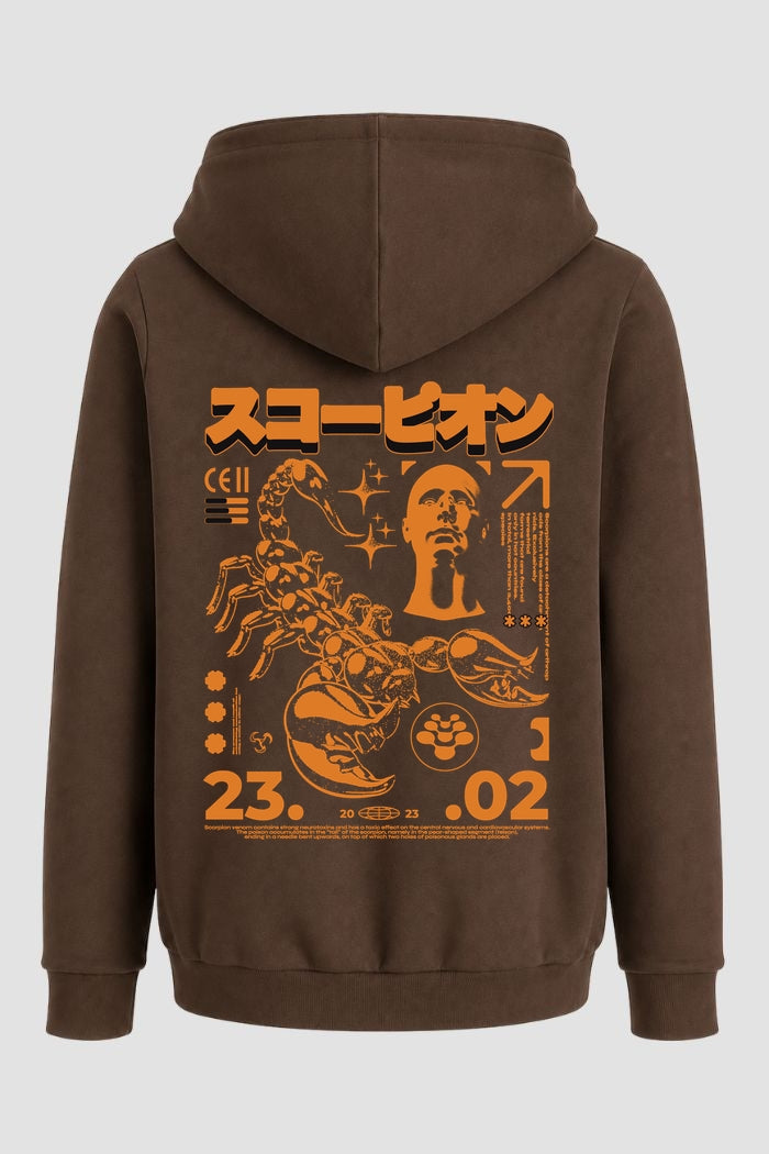 Moletom Canguru Streetwear Unissex Com Capuz | Scorpion Est.310-309