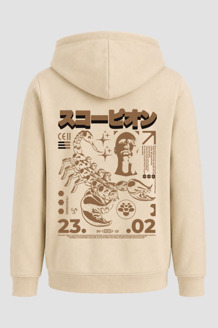 Moletom Canguru Streetwear Unissex Com Capuz | Scorpion Est.310-309