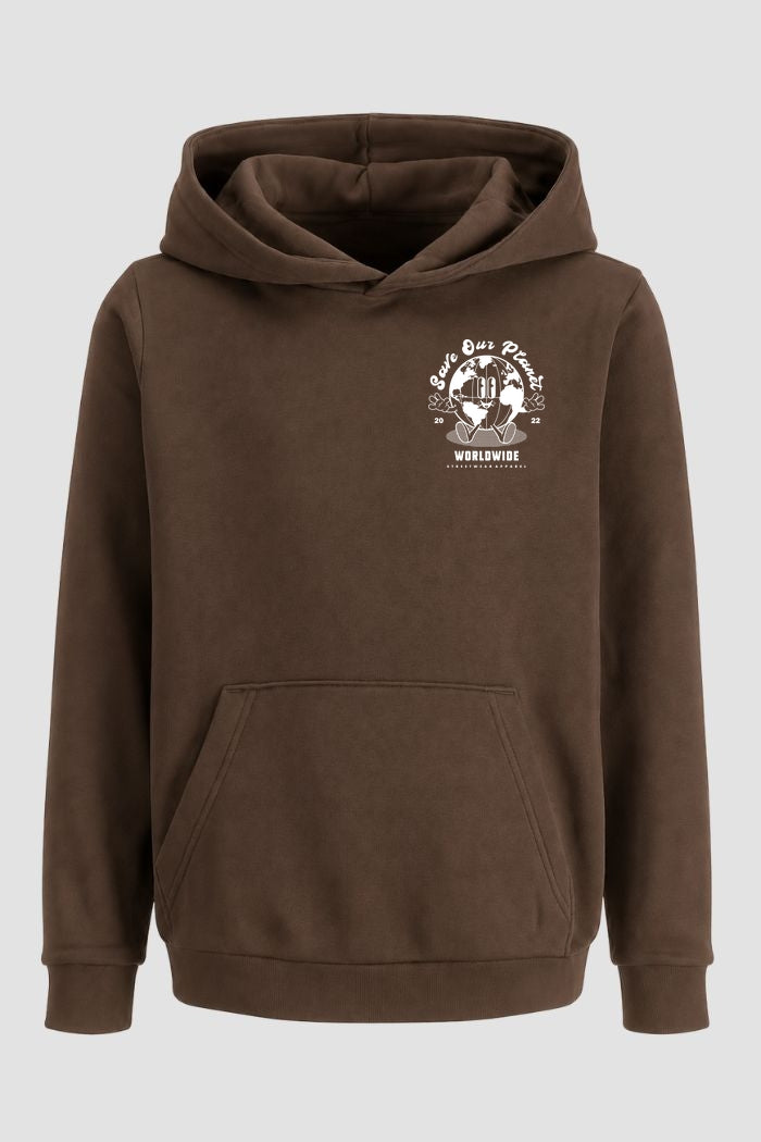 Moletom Canguru Streetwear Unissex Com Capuz | Save Our Planet Est. 312-311