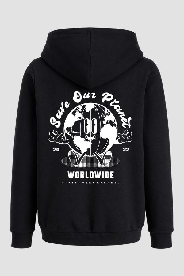 Moletom Canguru Streetwear Unissex Com Capuz | Save Our Planet Est. 312-311