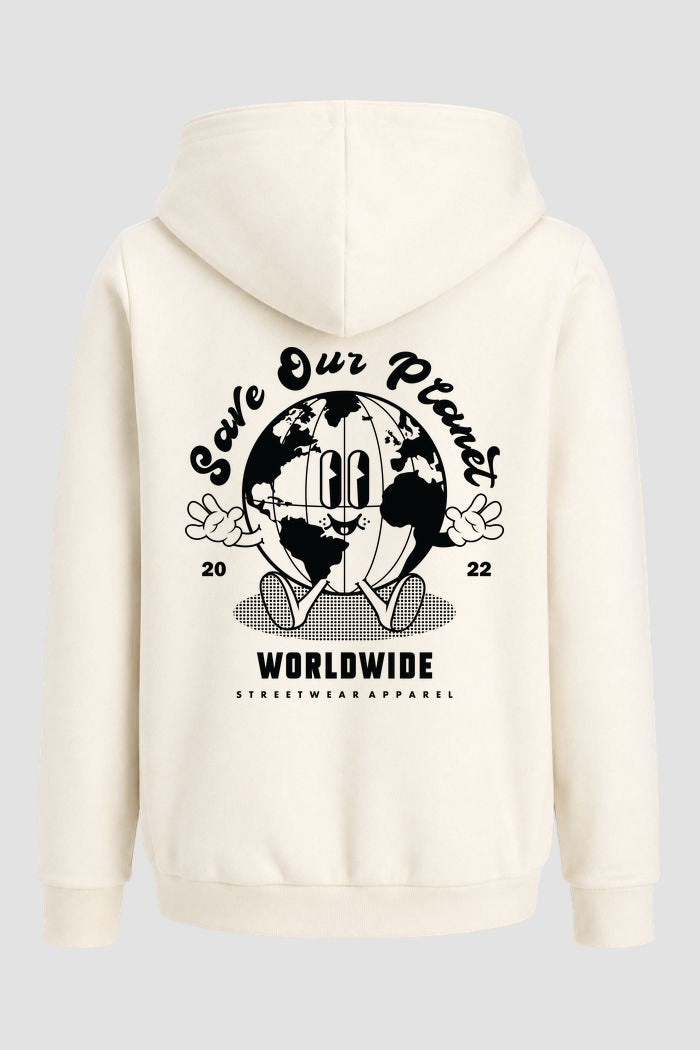 Moletom Canguru Streetwear Unissex Com Capuz | Save Our Planet Est. 312-311