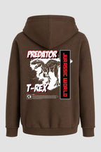 Moletom Canguru Streetwear Unissex Com Capuz | Predator Jurassic T-Rex Est. 314-313