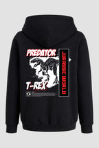 Moletom Canguru Streetwear Unissex Com Capuz | Predator Jurassic T-Rex Est. 314-313