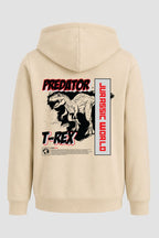 Moletom Canguru Streetwear Unissex Com Capuz | Predator Jurassic T-Rex Est. 314-313