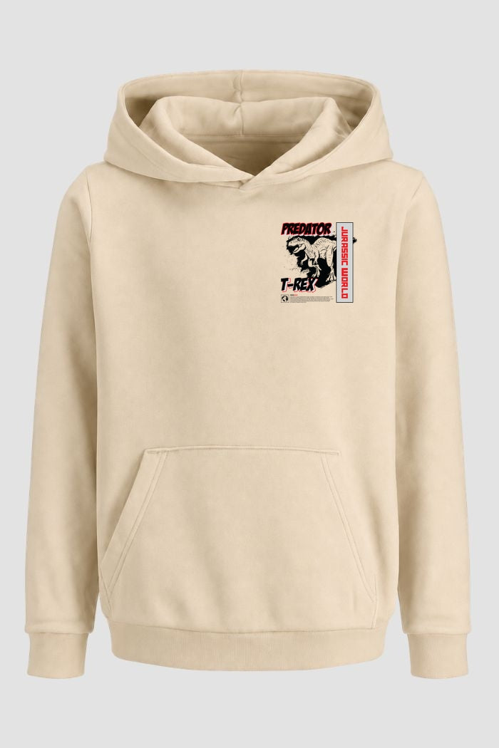 Moletom Canguru Streetwear Unissex Com Capuz | Predator Jurassic T-Rex Est. 314-313