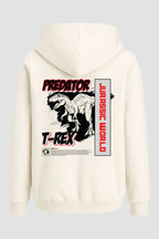 Moletom Canguru Streetwear Unissex Com Capuz | Predator Jurassic T-Rex Est. 314-313